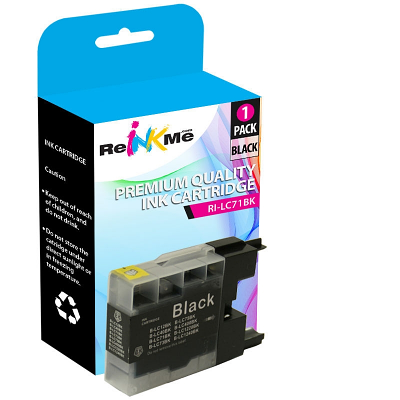 Brother LC71BK Black Compatible Ink Cartridge