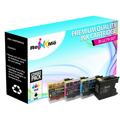 Brother LC79BK LC79C LC79Y LC79M Compatible Ink Cartridges