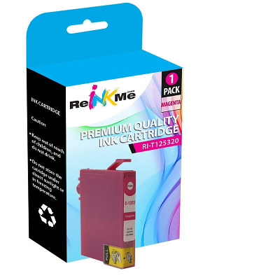 Epson 125 T125320 Magenta Ink Cartridge - Remanufactured