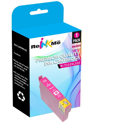 Epson 252XL T252XL320 Magenta Ink Cartridge - Remanufactured