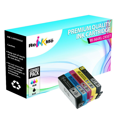 HP 564XL Black & Color 5 Pack Compatible Ink Cartridges