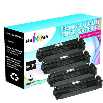 Canon 045H Black & Color High Yield Compatible Toner Set