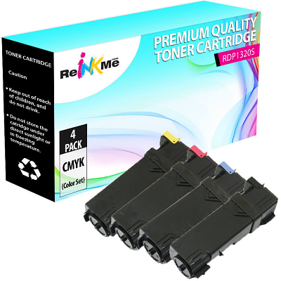 Dell 1320C Black & Color Compatible Toner Cartridge Set
