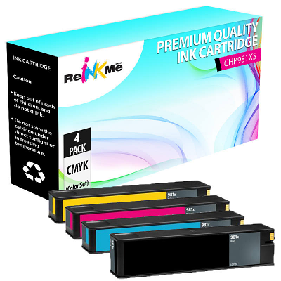 HP 981X Black & Color Compatible Ink Cartridge Set