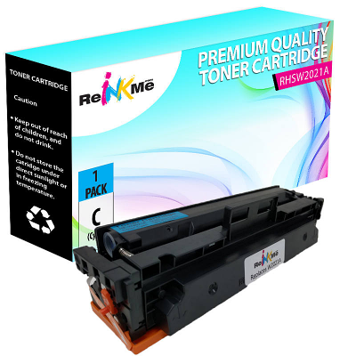 HP W2021A 414A Cyan Compatible Toner Cartridge (Without Chip)