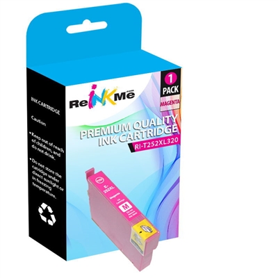 Epson 252XL T252XL320 Magenta Ink Cartridge - Remanufactured