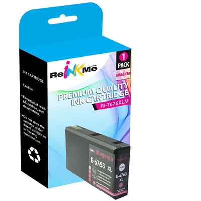 Epson 676XL T676XL320 Magenta Ink Cartridge - Remanufactured