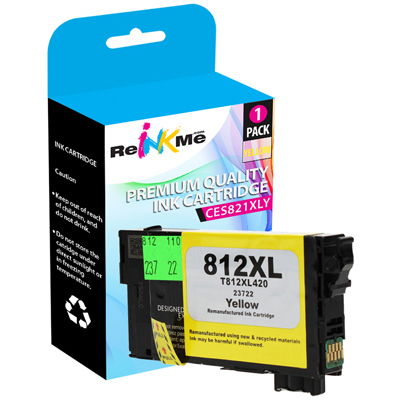 Epson 812XL T812XL420 Yellow Ink Cartridge - Remanufactured