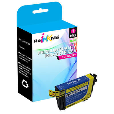 Epson T702XL T702XL420 Yellow Ink Cartridge - Remanufactured