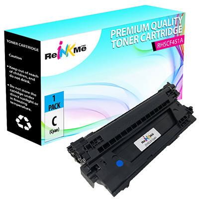 HP 655A CF451A Cyan Compatible Toner Cartridge