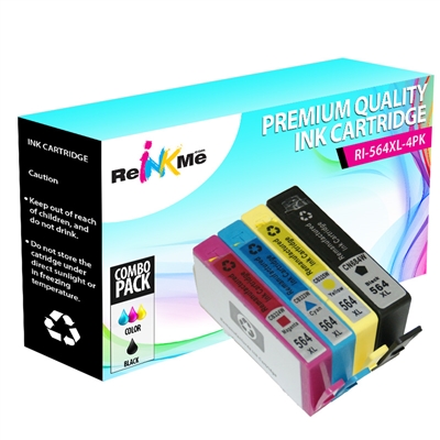 HP 564XL Black & 3 Color Compatible Ink Cartridge Set