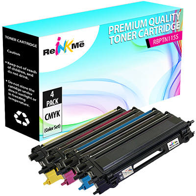 Brother TN-115 Black & Color Compatible Toner Cartridge Set