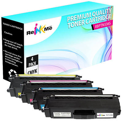 Brother TN-336 K/C/M/Y Compatible Toner Cartridge Set