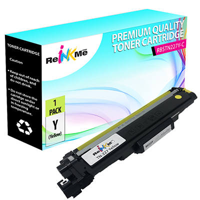 Brother TN-227 Yellow Compatible Toner Cartridge (Chip Included)