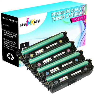 Canon 040H Black & Color High Yield Compatible Toner Cartridge Set