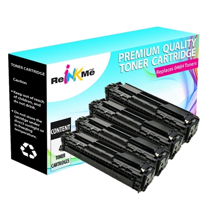 Canon 046H Black & Color High Yield Compatible Toner Set