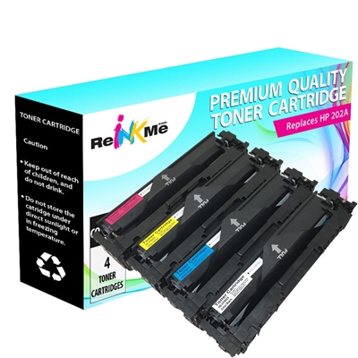 HP 202A Compatible Color Toner Cartridge Set