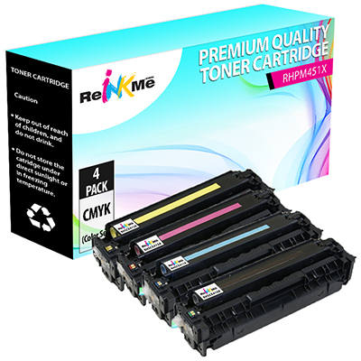 HP 305X Black & 305A Color Compatible Toner Cartridge Set