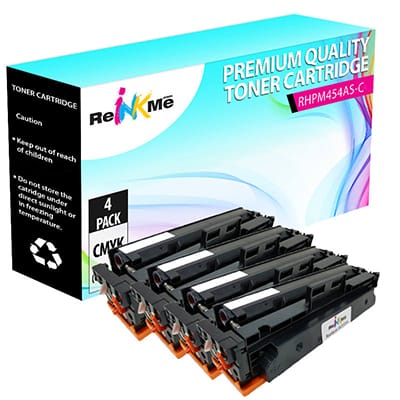 HP 414A Compatible Black & Color Toner Cartridge Set (With Chip)