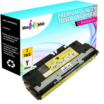 HP Q2672A Yellow Compatible Toner Cartridge