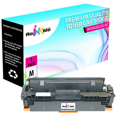 HP W2023X 414X Magenta Compatible Toner Cartridge (Without Chip)