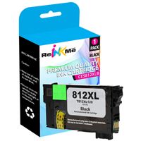 Epson 812XL T812XL120 Black Ink Cartridge - Remanufactured