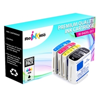 HP 940XL Black & 3 Color Compatible Ink Cartridge Set