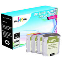 HP 88XLS Black & Color Compatible Ink Cartridge Set