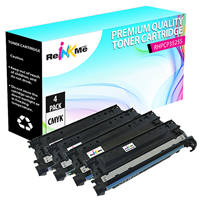 HP 504X Black & 504A Color Compatible Toner Cartridge Set