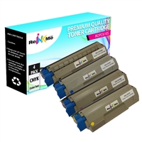 Okidata C610 Compatible Color Toner Cartridge Set